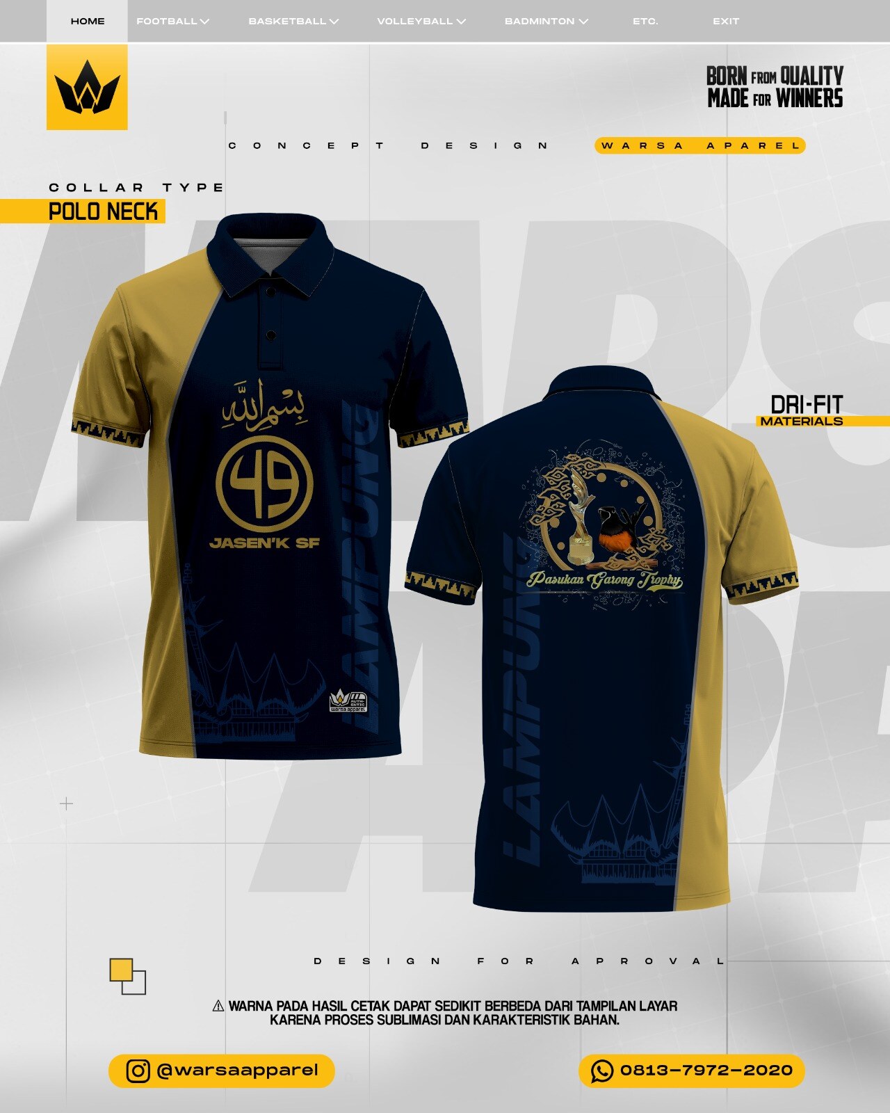 Produk custom Waroeng Sablon 3