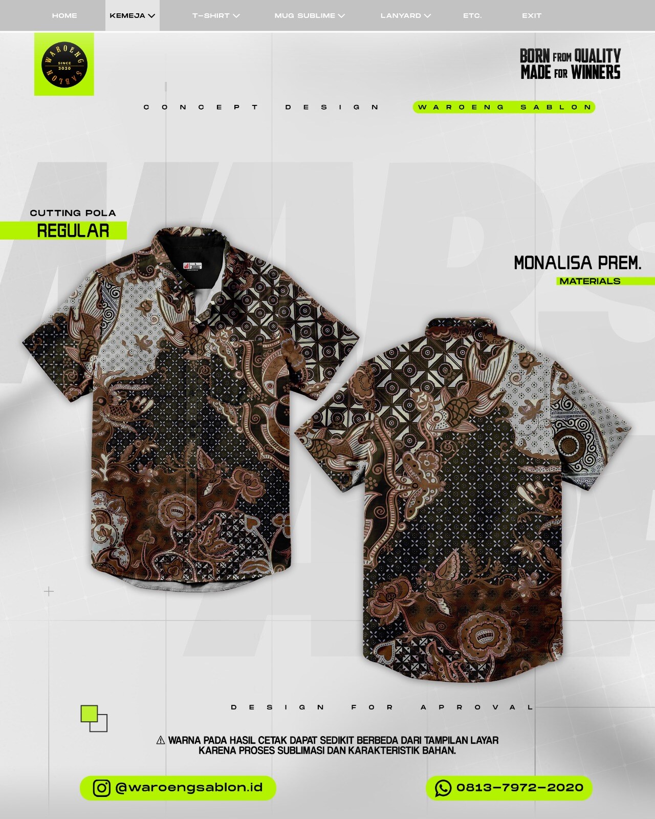 Produk custom Waroeng Sablon 12